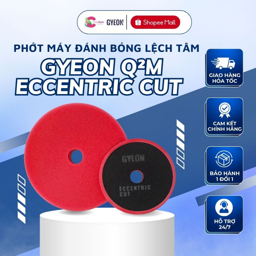 GYEON Q2M Eccentric Cut Phớt Đánh Bóng Máy Lệch Tâm Cho Vết Xước Vừa