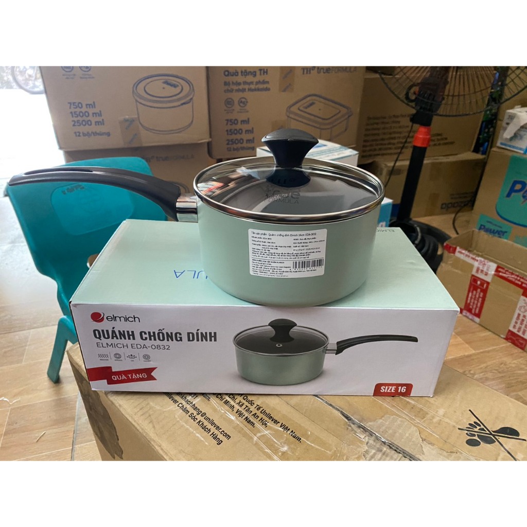QUÁNH CHỐNG DÍNH ELMICH 16CM EDA-0832 QUÀ TẶNG SỮA TH