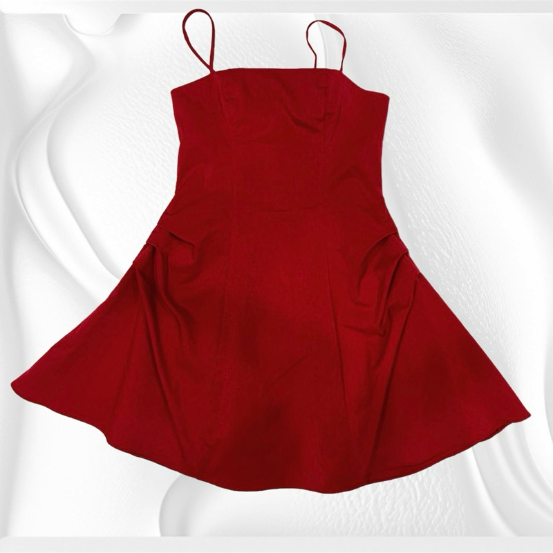 [PASS] Váy Hai Dây Màu Đỏ Secodee Size S New