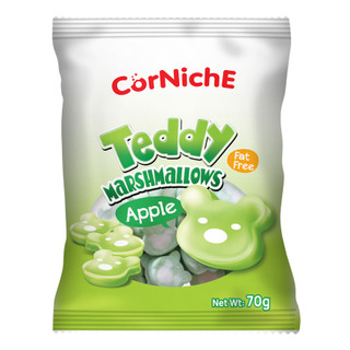 Kẹo xốp Marshmallows hình gấu vị Táo hiệu CorNichE 70g