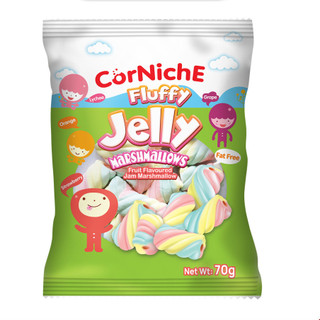 Kẹo xốp Marshmallows nhân mứt trái cây 70g