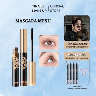 Mascara ME&U Chuốt Mi Làm Dài Và Dày Mi Không Lem Không Trôi Giữ Cong 24H Tina Lê Make Up