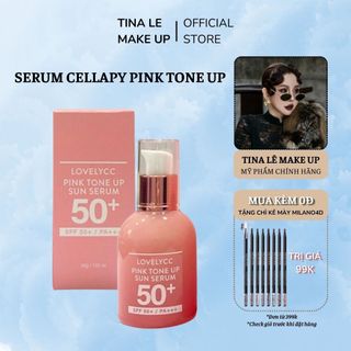 Tinh chất chống nắng dưỡng trắng Serum Cellapy Pink Tone Up Ampoule SPF50+ PA+++ thay thế kem lót trang điểm