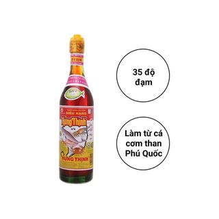 Nước mắm cá cơm siêu hạng Hưng Thịnh chai 620ml (35 độ đạm)