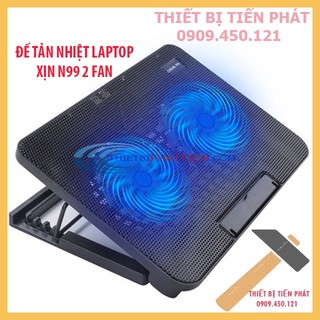FREESHIP 99K TOÀN QUỐC_Đế tản nhiệt Laptop Cooling Pad N99 có đế nâng (Chính Hãng)