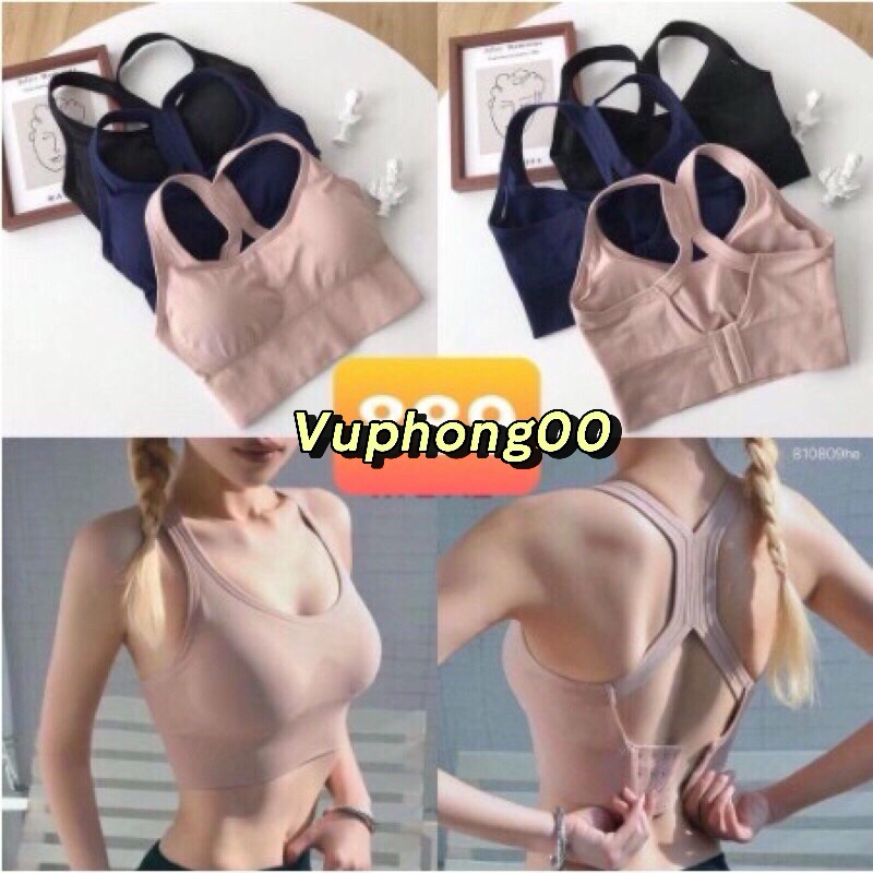 [Mã FATREND125 giảm đến 50k đơn từ 150k] Áo bra tập Gym, Yoga ba khuy cài sau chất đẹp (CÓ SIZE) ms 889