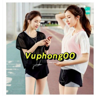 LỌA ĐẸP*Áo lưới tập Gym ,áo lưới thể thao, chạy bộ, vải lưới thông thoáng #1828