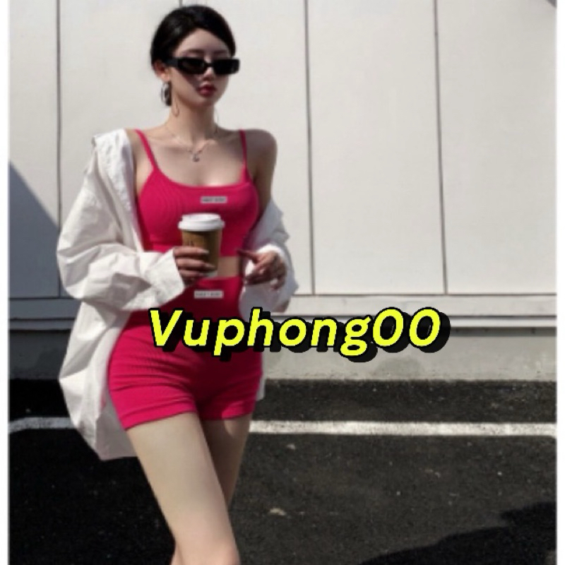 Set Bộ Tập Gym Yoga Erobic Co Dãn Đa Chiều Dây Đan Lưng Tôn Dáng 995