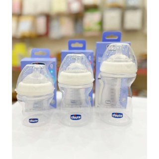 Bình sữa pisa natural feeling chicco núm nghiêng/ núm thắng size 150ml, 240ml, 330ml