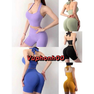 bộ tập gym,yoga,aerobic áo bra quàng siêu hót 2022