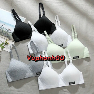 Áo lót cotton không gọng mút mỏng thoải mái cho bạn gái, áo lót nữ sinh 8852