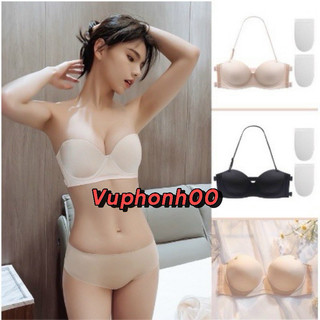  Áo Ngực Không Dây Hở Lưng Có Gọng Tạo Khe -Áo Lót Chống Tụt Cúp Ngang 666 