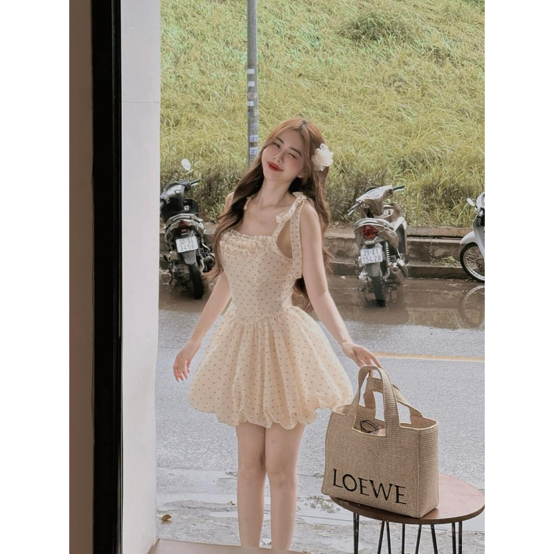 Váy dây buộc vai dáng ngắn TKCC BAGEO