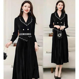 (HÀNG NHẬP BIGSIZE ) VÁY ĐẦM DẬP LY DÁNG XÒE SANG CHẢNH ( CC080524410)