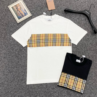 Áo phông nam nữ Premium cotton Bắp Rang Bơ ngực dệt vạch ngang kẻ pha màu đen trắng đỏ cao cấp Manshine