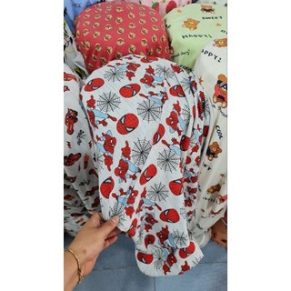 Vải cotton 4c siêu nhân nhện