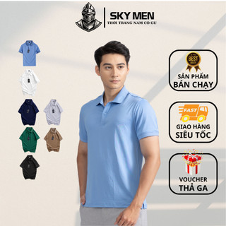 Áo polo nam Cotton tổ ong LYNDAN, áo thun nam có cổ trơn siêu hot