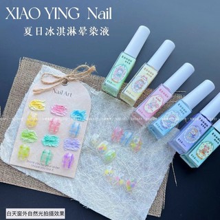 Set 6 màu loang cồn tone màu pastel xu hướng nail