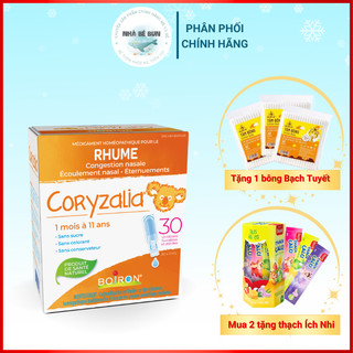 Coryzalia Boiron - Muối uống vi lượng đồng căn hộp 30 ống 1ml giảm chảy mũi cho trẻ từ 1 tháng đến 11 tuổi Nhà Bé Bun