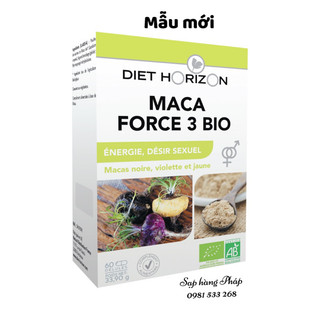 Viên uống Maca Force 3 Bio nội địa Pháp 60 viên