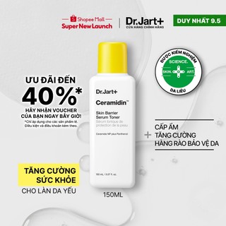 Toner chứa serum dưỡng ẩm & cân bằng nhanh Dr.Jart+ Ceramidin Skin Barrier Serum Toner 150ml | Thích hợp cho da nhạy cảm