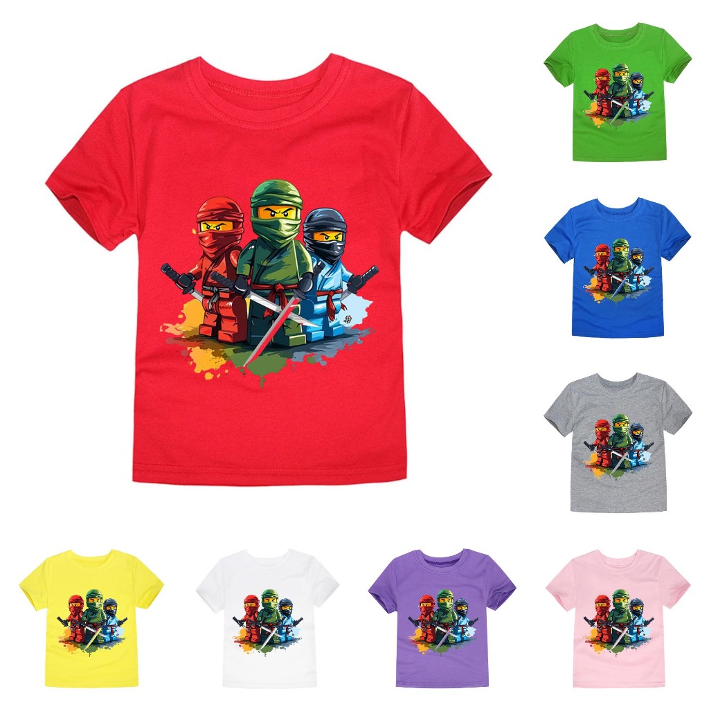 Áo thun trẻ em NINJA LEGO, nhiều màu áo, có size người lớn, Áo thun cho bé SKIBIDI TOILET