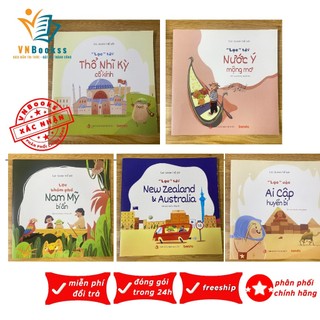 combo 5 cuốn sách Ehon - Lạc quanh thế giới - sách tranh phát triển tư duy cho trẻ 3-10 tuổi