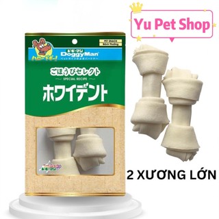Xương nơ da bò doggy man cho chó giúp sạch răng thơm miệng dinh dưỡng