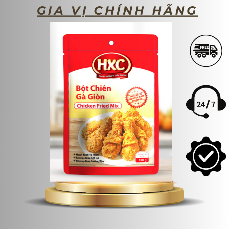 combo 10 BỘT CHIÊN GÀ GIÒN 100G HXC