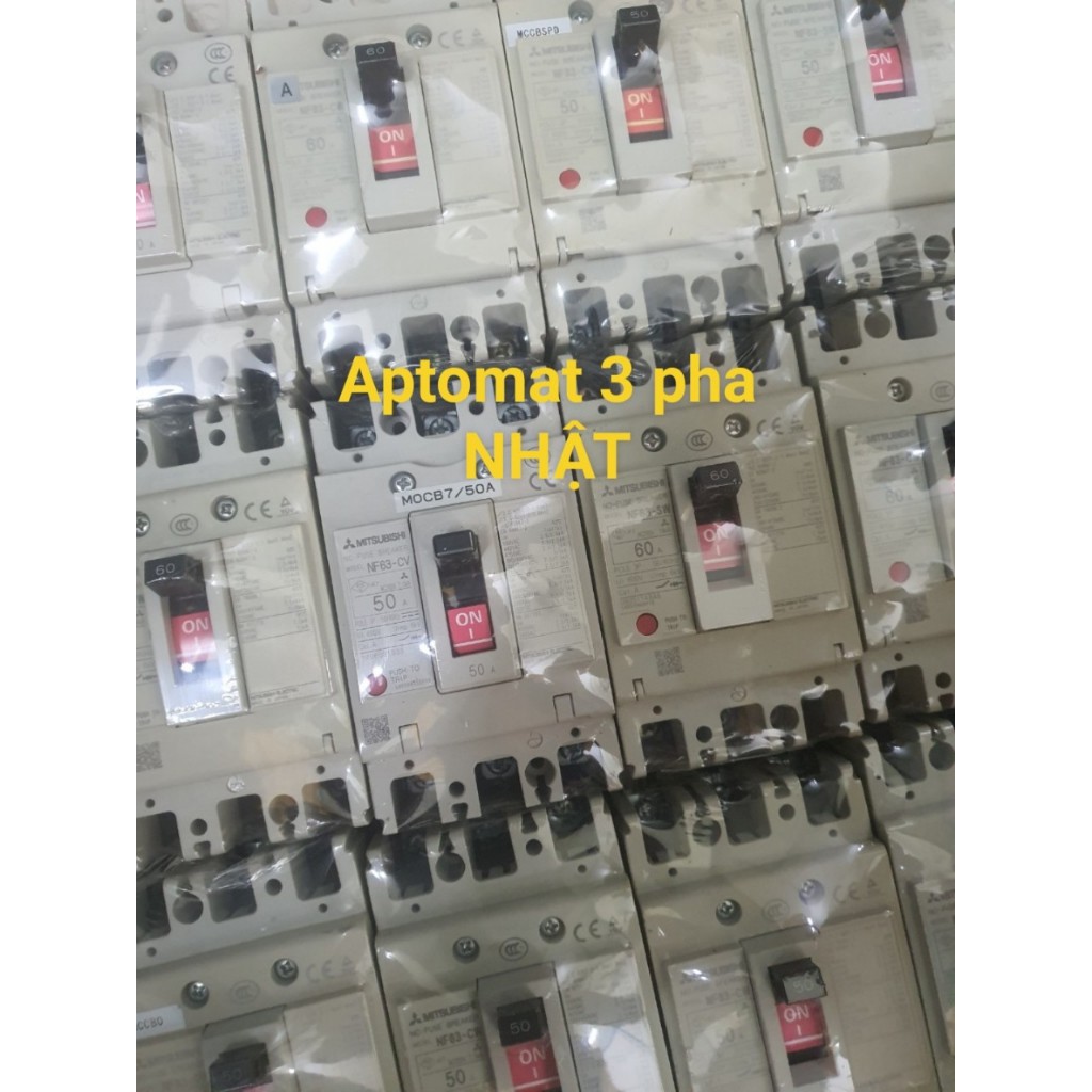 Aptomat Nhật Bản MCCB 30A40A50A60A CB 3 PHA
