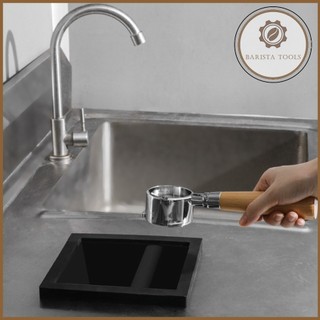 Hộp inox đập bã cà phê âm sàn