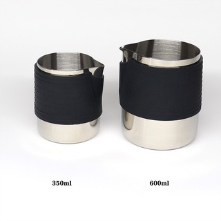 Ca đánh sữa inox 304 thân bọc cao su