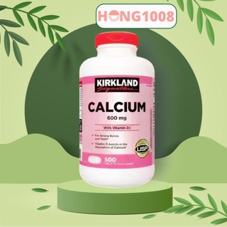 [Mẫu Mới ] Viên Uống Calcium 600mg + D3 Của Kirkland 500 viên Canxi Kirkland