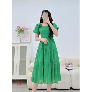 VÁY MAXXI TƠ CỔ VUÔNG