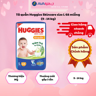 Tã quần Huggies Skincare size L 68 miếng