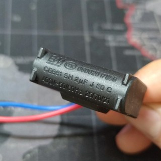 Tụ quạt 2 uf 400vac - tụ quạt tai cài bắt ốc