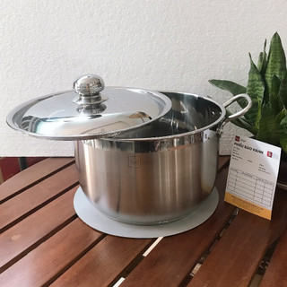 Nồi luộc gà 3 đáy inox 430 cao cấp FiveStar Standard nắp inox size 32cm dung tích 15 lít , dùng được mọi bếp