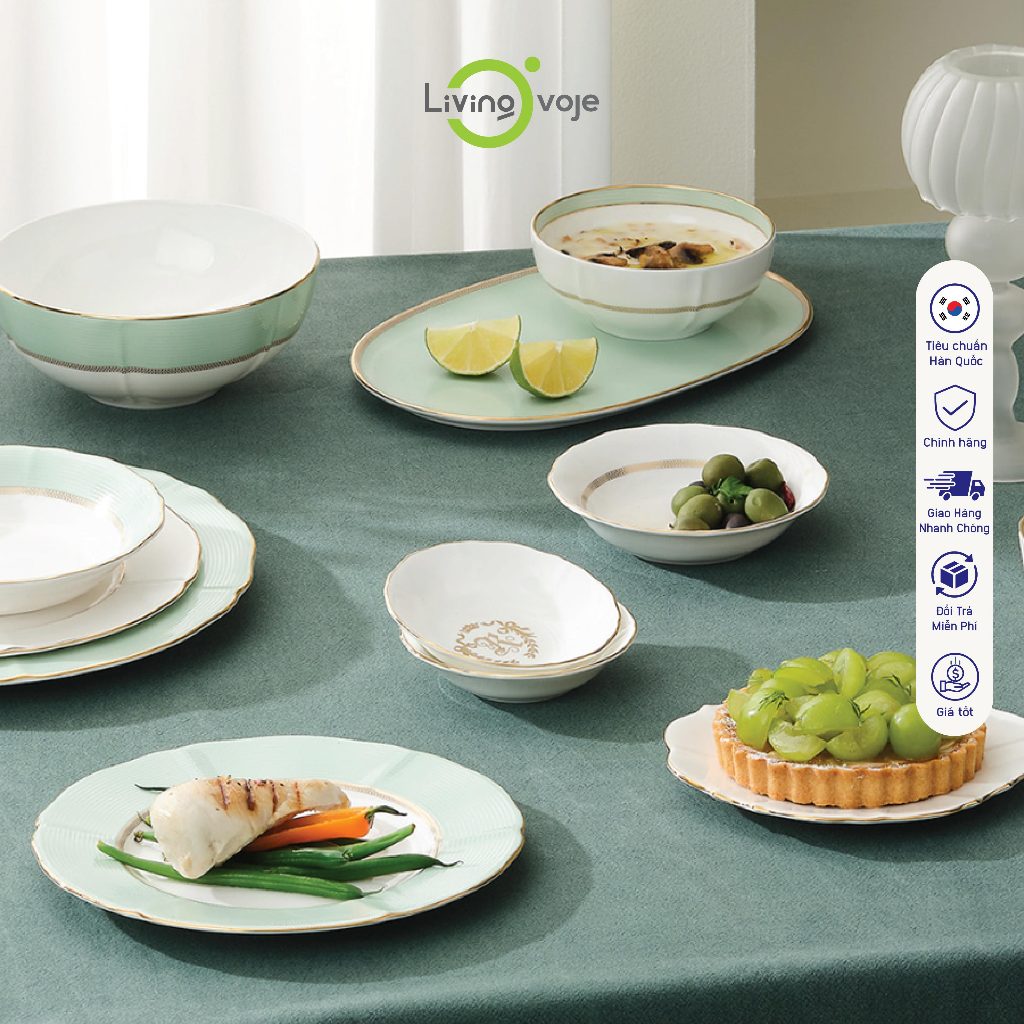 Bộ Chén Đĩa Sứ Cao Cấp Nhập Khẩu Hàn Quốc – The Royal 2 Living On