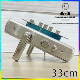 Ổ Khoá cửa chống cháy inox 33cm lắp cửa thép, nhựa, gỗ