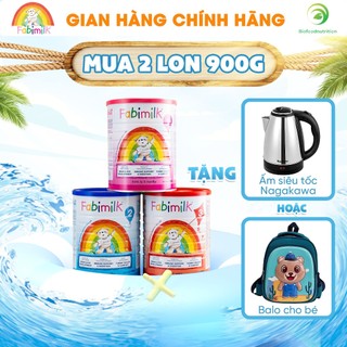  Combo 2 lon Fabimilk 900g, Nhập khẩu Anh Quốc, sữa mát tăng cân, phát triển toàn diện cho bé từ 0-3 tuổi