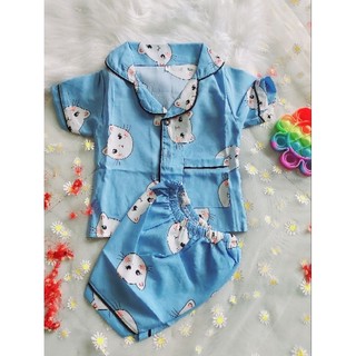 Bộ pyzama lụa cho bé 8-18kg