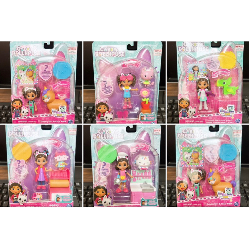 Gabby’s Dollhouse : Bộ đồ chơi Gabby với phòng tắm, nhà bếp, vườn hoa, hoạ sĩ,…