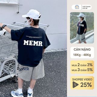 Đồ bộ bé trai size đại đến 50kg Magickids áo thun quần đùi phong cách Hàn Quốc thoáng mát Quần áo trẻ em mùa hè BD24021