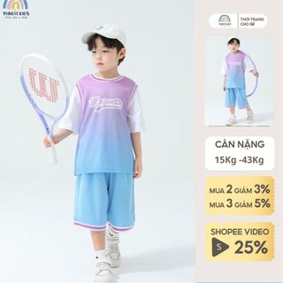 Bộ quần áo trẻ em Magickids nam bộ thun ngắn tay magnetic chất vải mềm mịn thoải mái cho trẻ vận động - BD24035