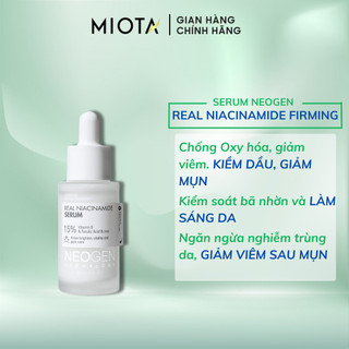 Serum Neogen Dermology Dưỡng Sáng Kiềm Dầu Mờ Thâm Real Niacinamide 15% Firming 30ml