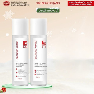 Combo nước hoa hồng + nước tẩy trang sắc ngọc khang