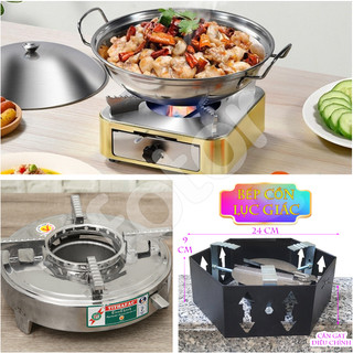 Bếp cồn inox 304 tròn, lục giác cao cấp