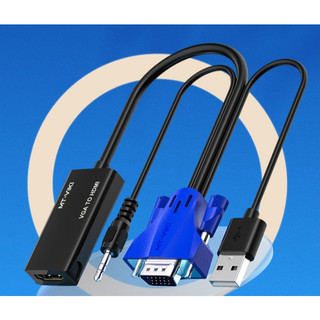 Cáp chuyển đổi từ vga sang hdmi có âm thanh-vga to hdmi có âm thanh, vga-hdmi, đầu chuyển vga_hd