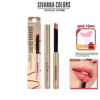 son lì kết cấu mịn mềm môi có dưỡng Sivanna Colors Drama Matte Rouge Cream and Delicate HF5114