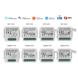 Công tắc module 1/2/3/4 cổng wifi/ zigbee hỗ trợ công tắc tay tuya